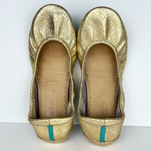 Tieks Golden Glitz Metallic Classy Ballet Flats Size 6